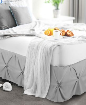 Bedding 14" Tailored Pinch Pleated Bedskirt, Twin