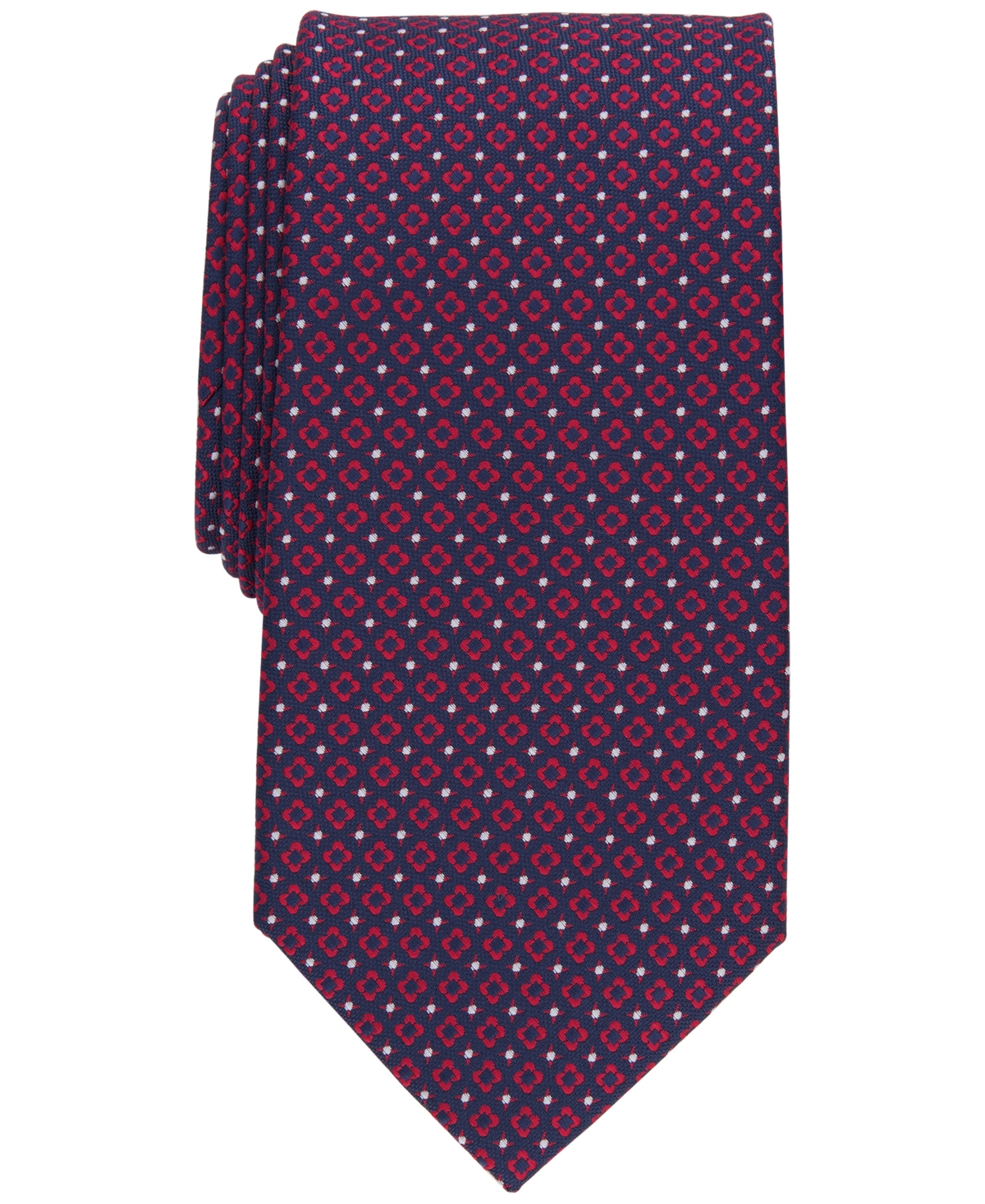 Men's Classic Floral Medallion Neat Tie, Created for Macy's - Pink