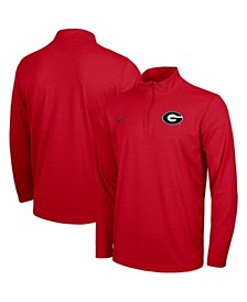 Men's Red Georgia Bulldogs Big and Tall Primary Logo Intensity Performance Quarter-Zip Jacket