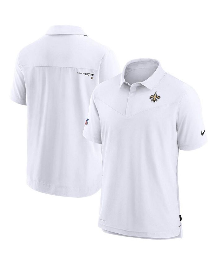 Nike Men's White New Orleans Saints Sideline UV Performance Polo
