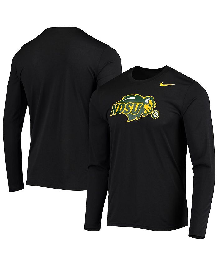 Nike Men's Black NDSU Bison School Logo Legend Performance Long Sleeve ...