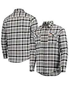 Men's Black, White San Francisco Giants Ease Flannel Button-Up Long Sleeve Shirt