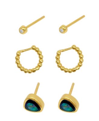 ADORNIA Hoop and Stud Earrings Set 4690₽