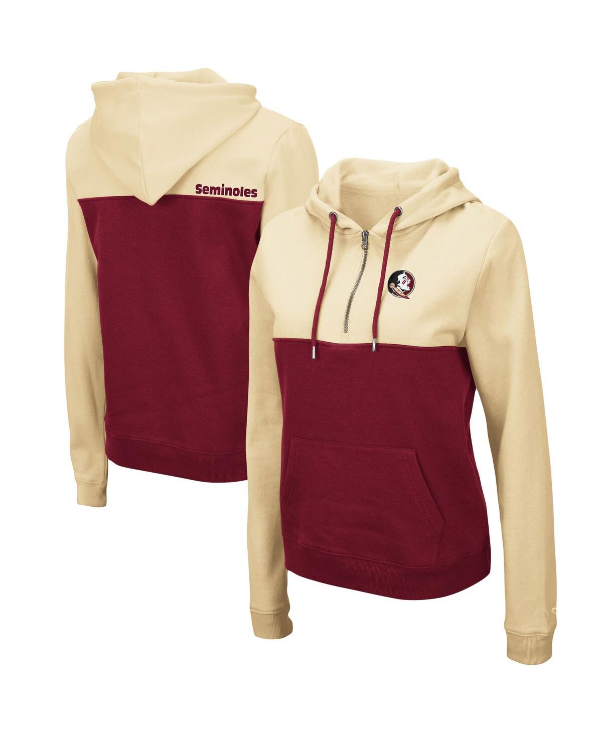 Women's Colosseum Garnet Florida State Seminoles Aidan Half-Zip Hoodie - Garnet