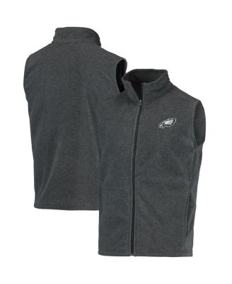 Mens Gray Philadelphia Eagles Houston Fleece Full-Zip Vest 6990₽