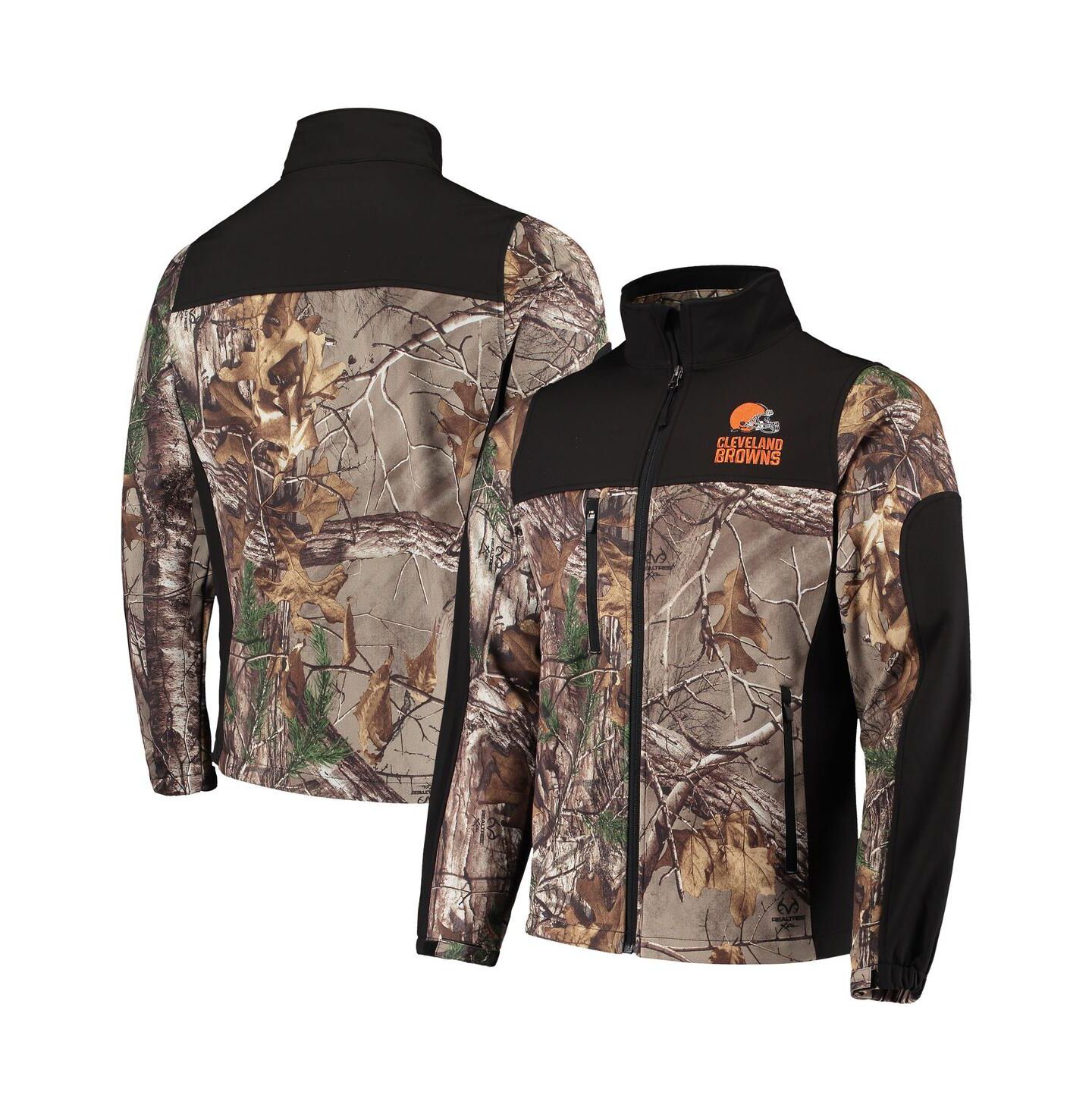 Мужская куртка Dunbrooke Realtree Camo and Black Cleveland Browns Circle Hunter Softshell Full-Zip — фото 2