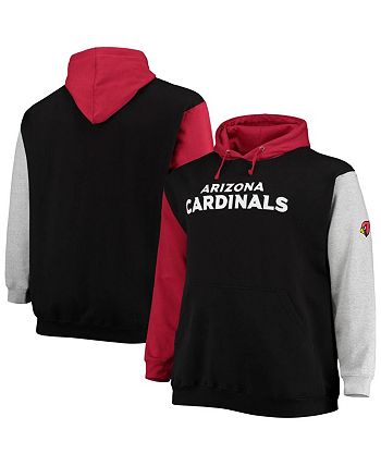 Profile Charcoal Arizona Cardinals Big & Tall Logo Pullover Hoodie