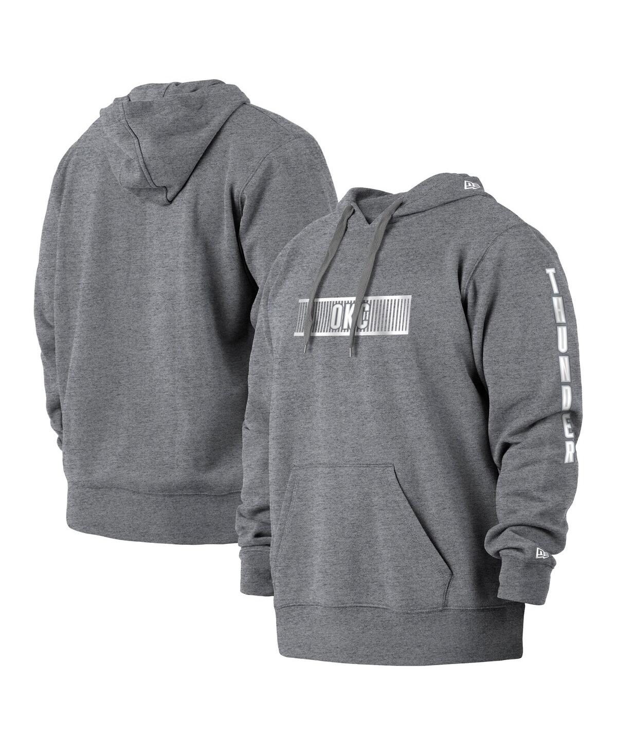 Men's New EraOklahoma City Thunder 2021/22 City Edition Big and Tall Pullover Hoodie - Gray