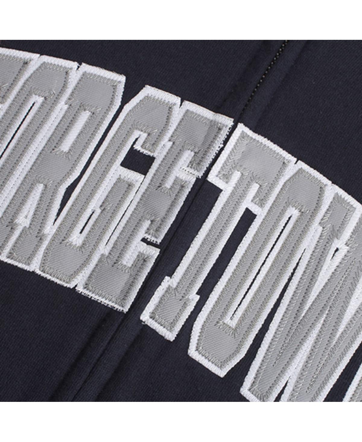Women's Stadium AthleticGeorgetown Hoyas Arched Name Full-Zip Hoodie - Navy