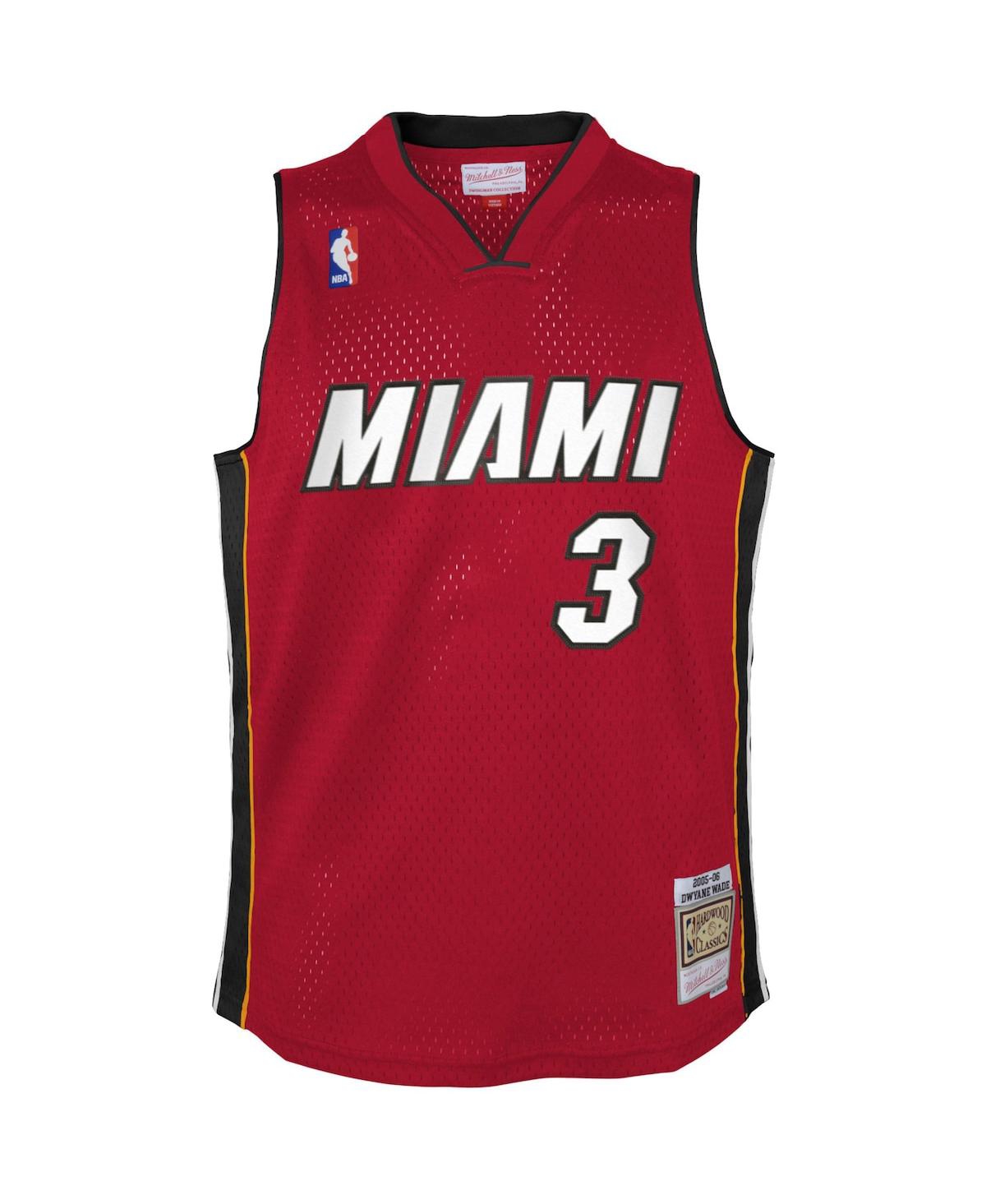 Big Boys Mitchell & Ness Dwyane WadeMiami Heat 2005-06 Hardwood Classics Swingman Jersey - Red