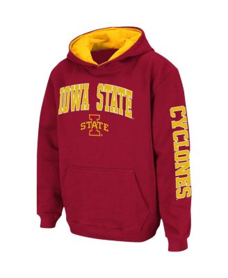 Big Boys Cardinal Iowa State Cyclones 2-Hit Team Pullover Hoodie