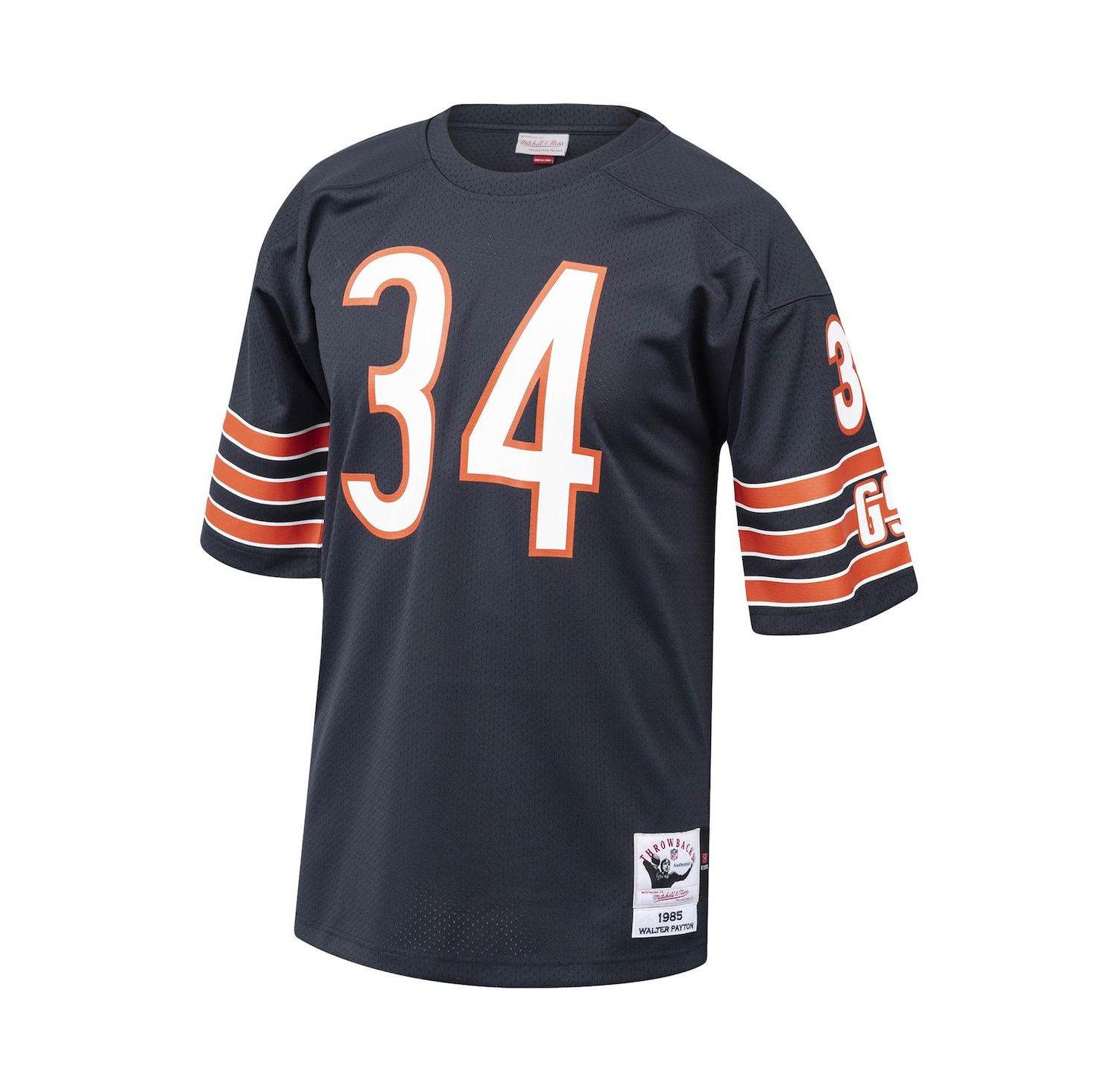 Men's Walter Payton Navy Chicago Bears 1985 Authentic Throwback Retired Player Jersey