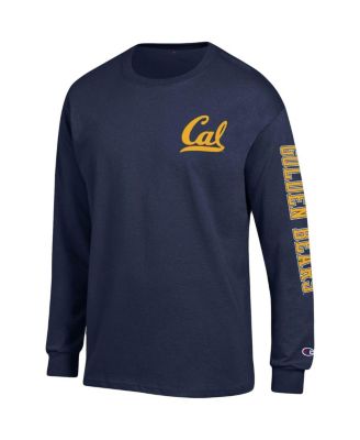 Men's Navy Cal Bears Team Stack Long Sleeve T-shirt
