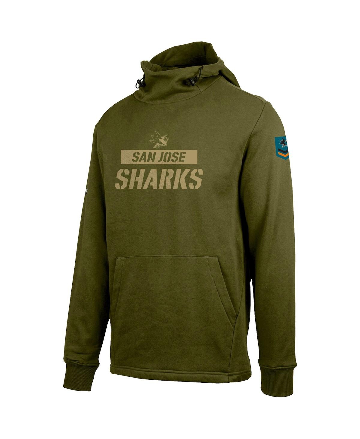 Shop Levelwear Men's  Green San Jose Sharks Delta Shift Pullover Hoodie