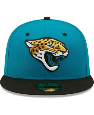 Men's Teal, Black Jacksonville Jaguars Flipside 59Fifty Fitted Hat