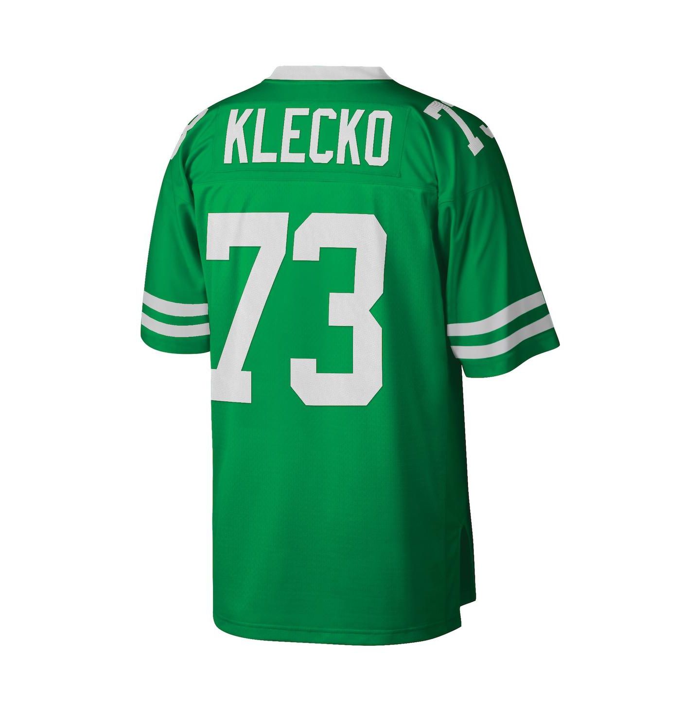 Мужской топ Mitchell & Ness Joe Klecko Kelly Green New York Jets Legacy Replica Jersey — фото 4