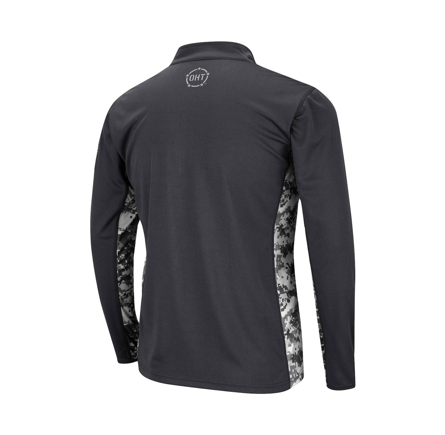Men's Charcoal Mississippi State Bulldogs OHT Military-Inspired Appreciation Digi Camo Quarter-Zip Jacket