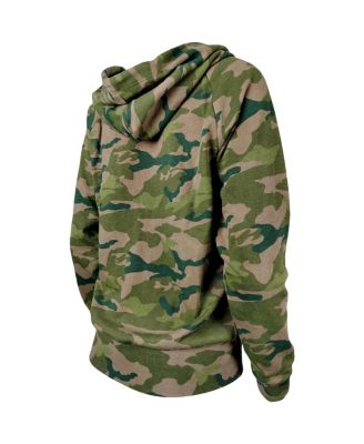 Women's Camo Tampa Bay Buccaneers Raglan Full-Zip Hoodie