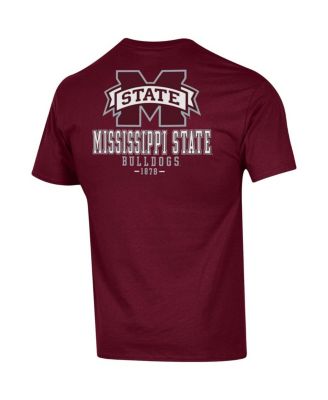 Men's Maroon Mississippi State Bulldogs Stack 2-Hit T-shirt