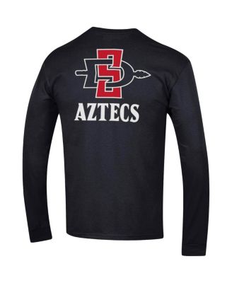 Men's Black San Diego State Aztecs Team Stack Long Sleeve T-shirt