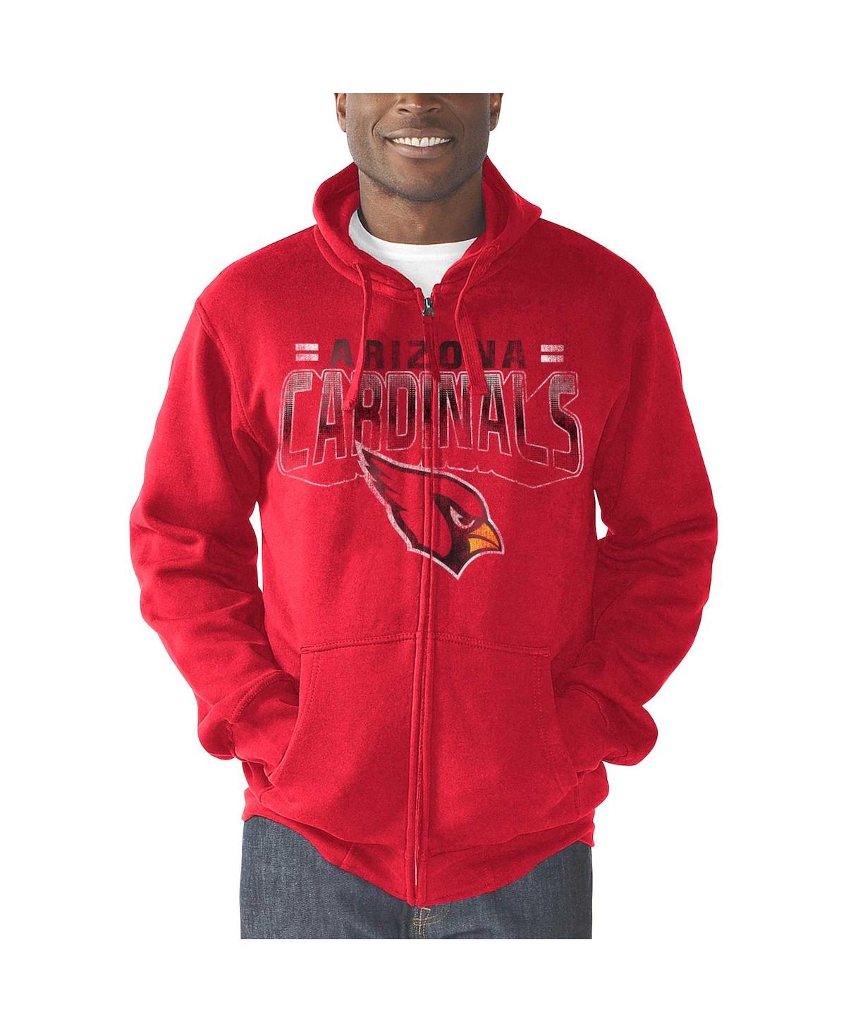 Shop G-iii Sports By Carl Banks Men's  Cardinal Arizona Cardinals Perfect Season Full-zip Hoodie