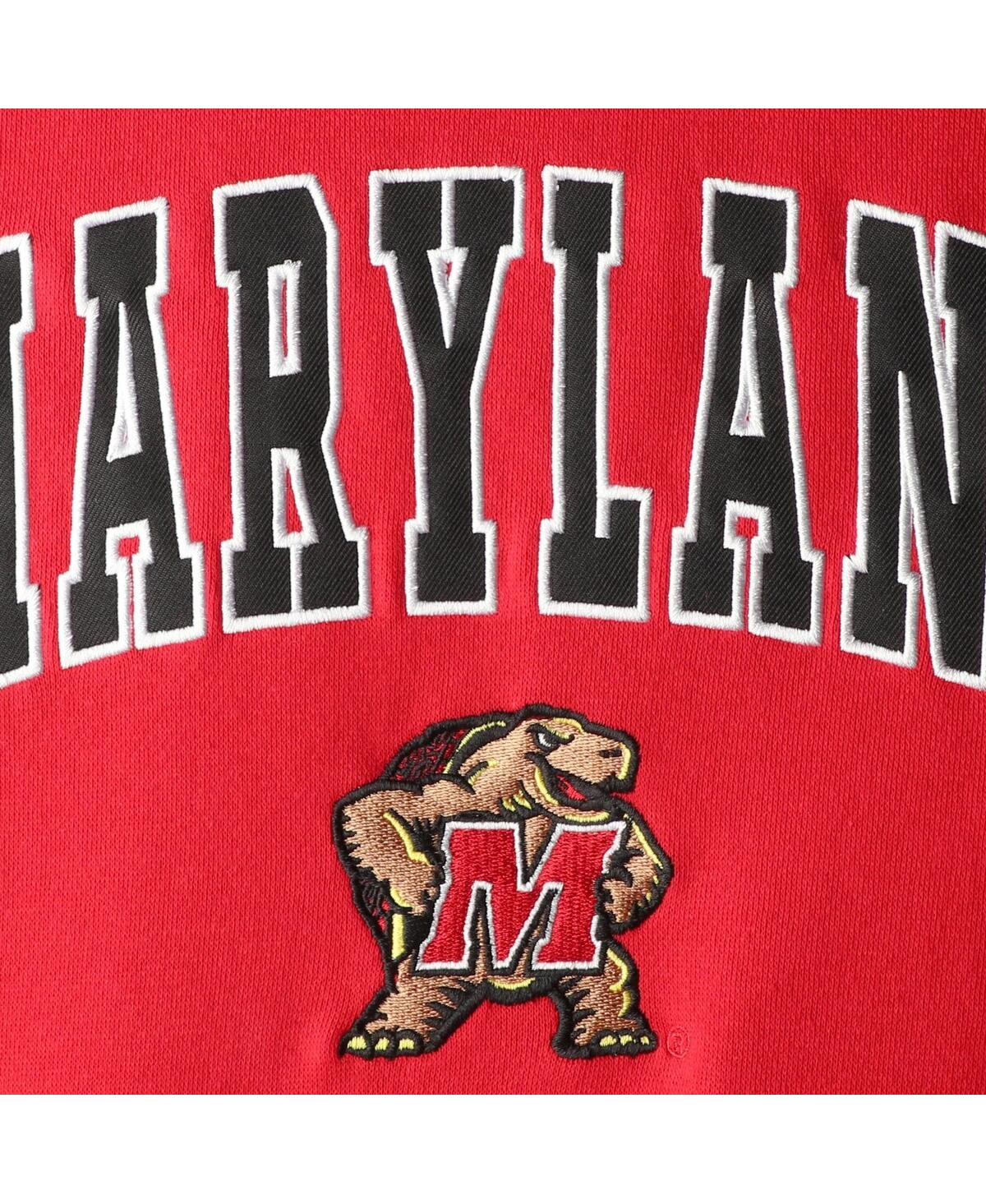 Shop Colosseum Big Boys  Red Maryland Terrapins 2-hit Team Pullover Hoodie