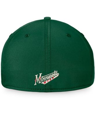 Men's Green Minnesota Wild Team Core Primary Logo Flex Hat