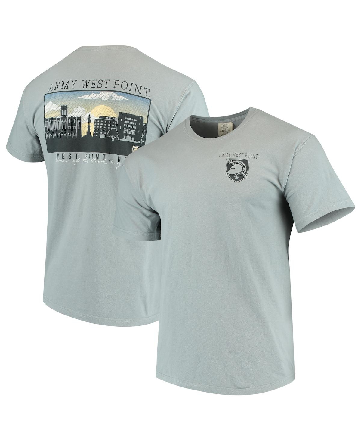 Men's Gray Army Black Knights Team Comfort Colors Campus Scenery T-shirt - Gray