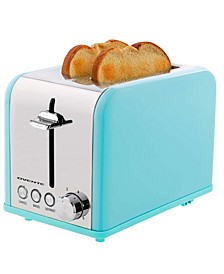 Electric Stainless Steel 2-Slice Toaster with Extra Wide Slot and Removable Crumb Tray, 7.05"