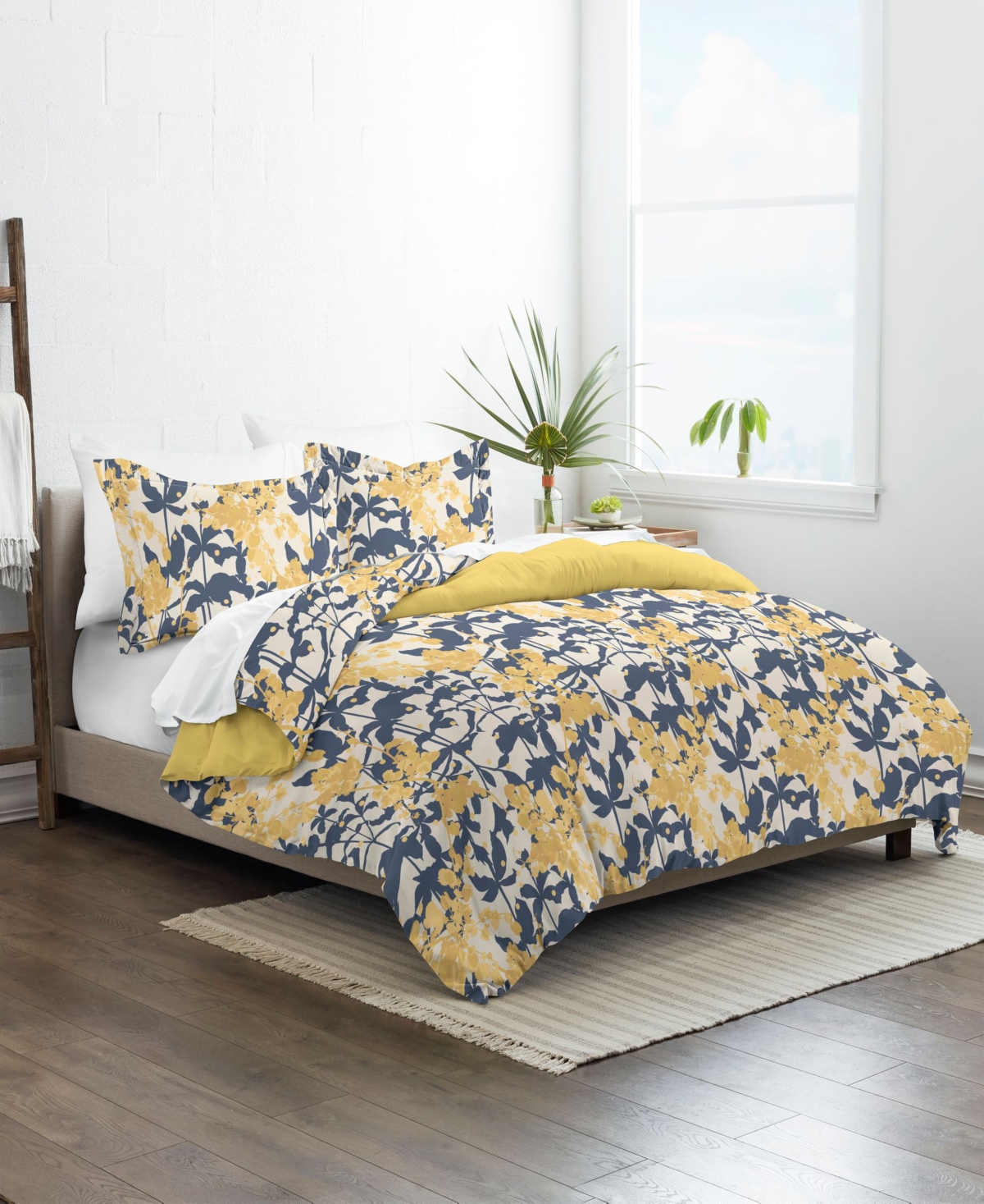 Ienjoy Home Home Collection Premium Ultra Soft 2 Piece Reversible Duvet Cover Set, Twin In Yellow