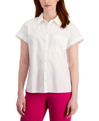 Cotton Poplin Camp Shirt, Created 