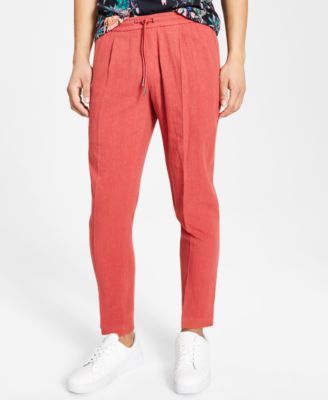 Regular-fit Textured Drawstring Pants 