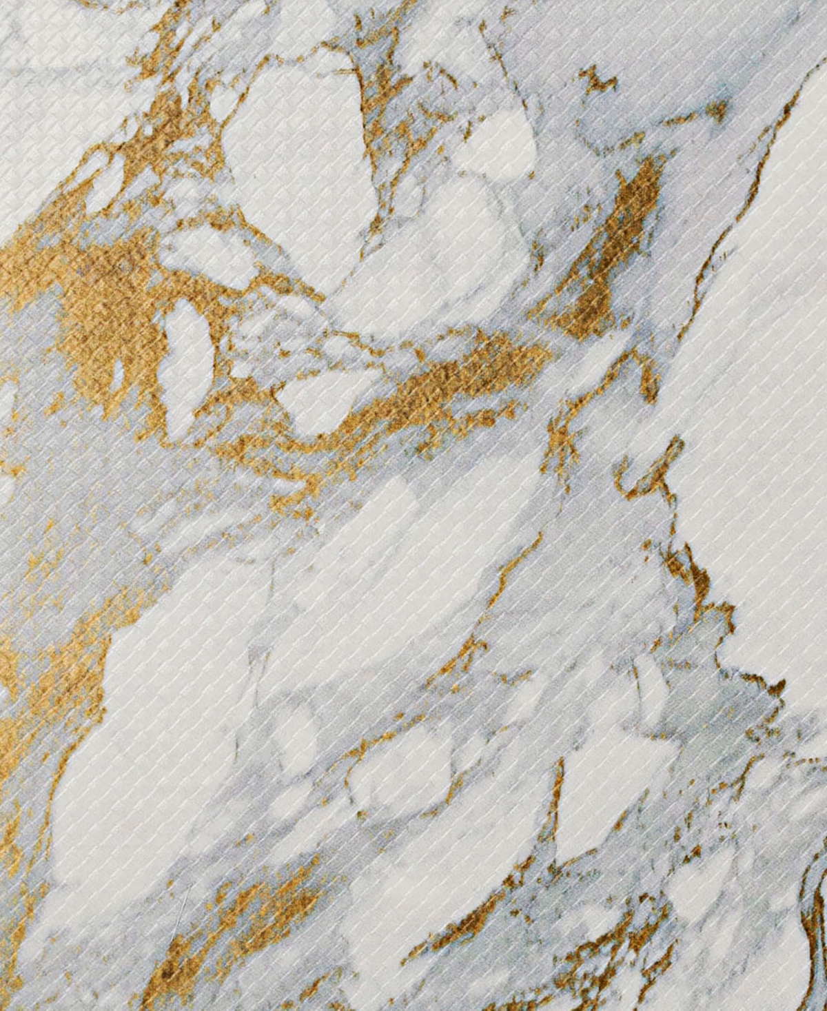 Global Rug Designs Cheerful Ways Marble 3' Area Rug - Gold-Tone, White