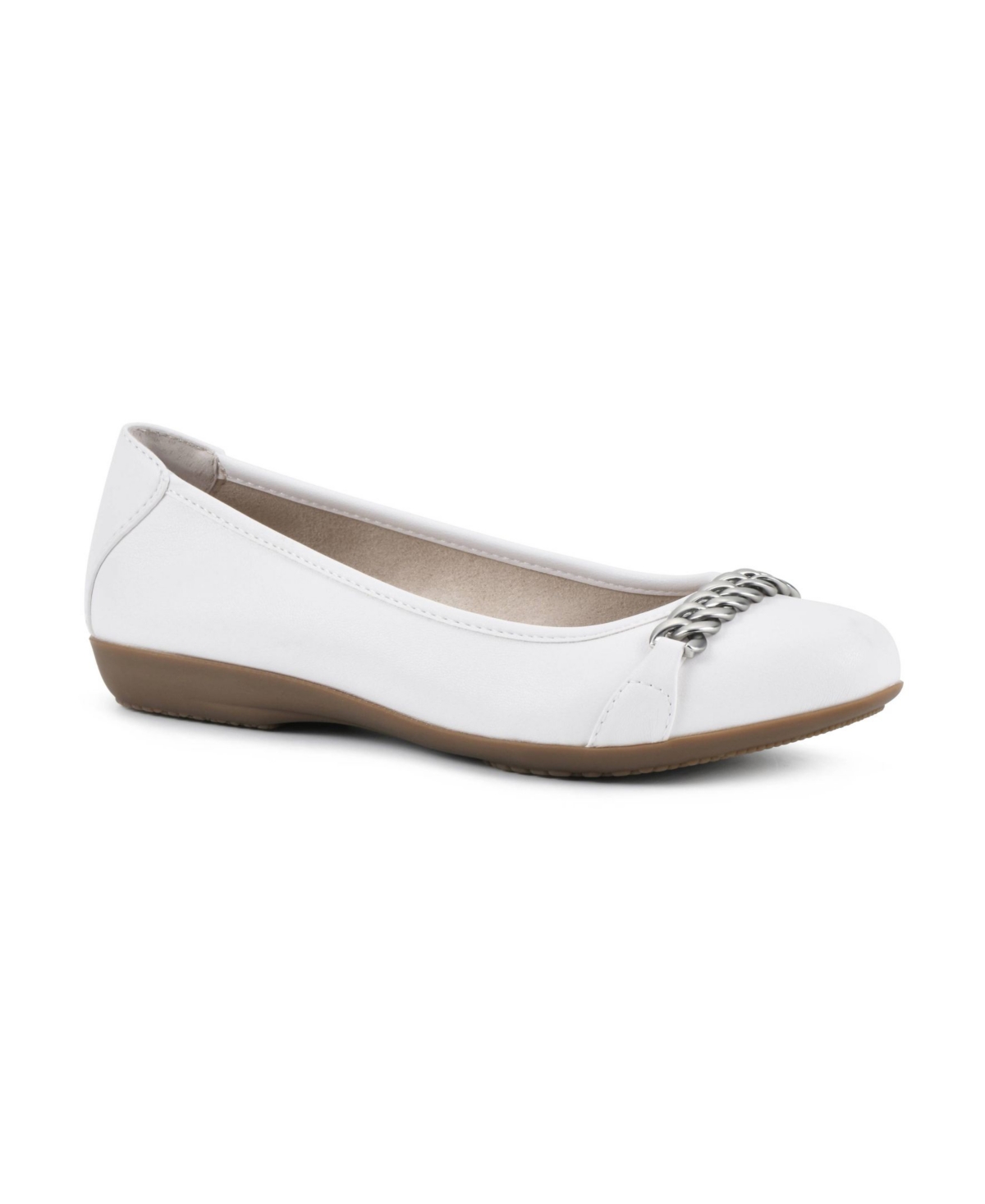 CLIFFS BY WHITE MOUNTAIN CLIFFS BY WHITE MOUNTAIN WOMEN'S CHARMED BALLET FLATS WOMEN'S SHOES