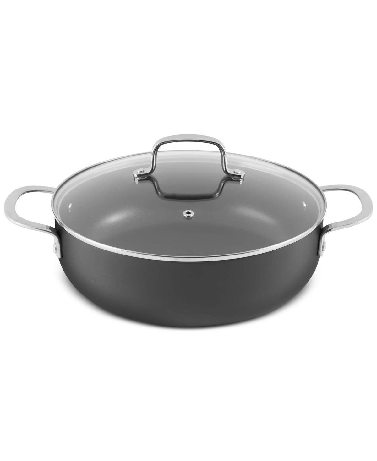 Shop The Cellar Hard-anodized Aluminum 5-qt. Covered Everyday Pan, Created For Macy's