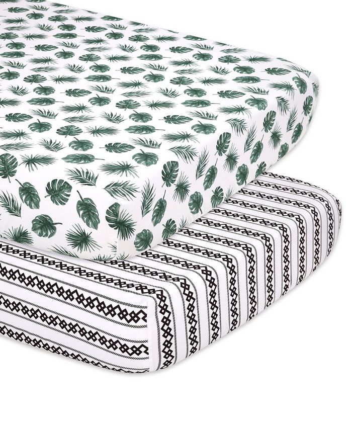 The Peanutshell Botanical Crib Sheets Pack of 2 Macy s