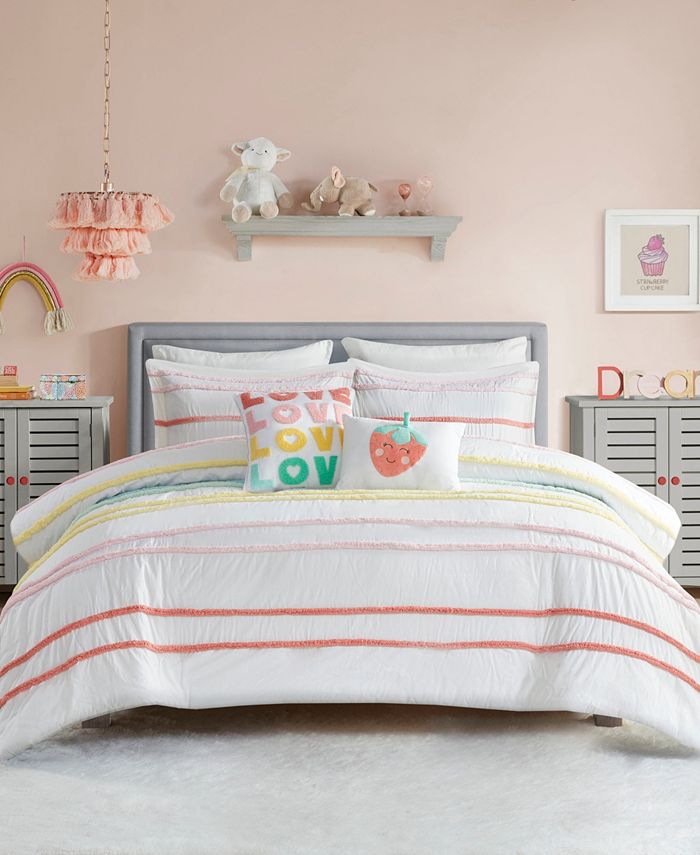 Urban Habitat Haisley Chenille Trim 4 Pc. Duvet Cover Set Twin