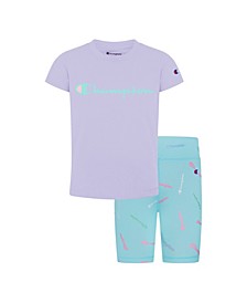 Toddler Girls T-shirt and Shorts, 2 Piece Set