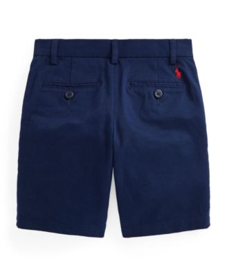 Toddler and Little Boys Straight Fit Stretch Twill Short