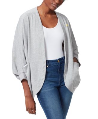 gray wrap sweater