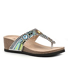 Women's Bluejay Wedge Thong Sandals