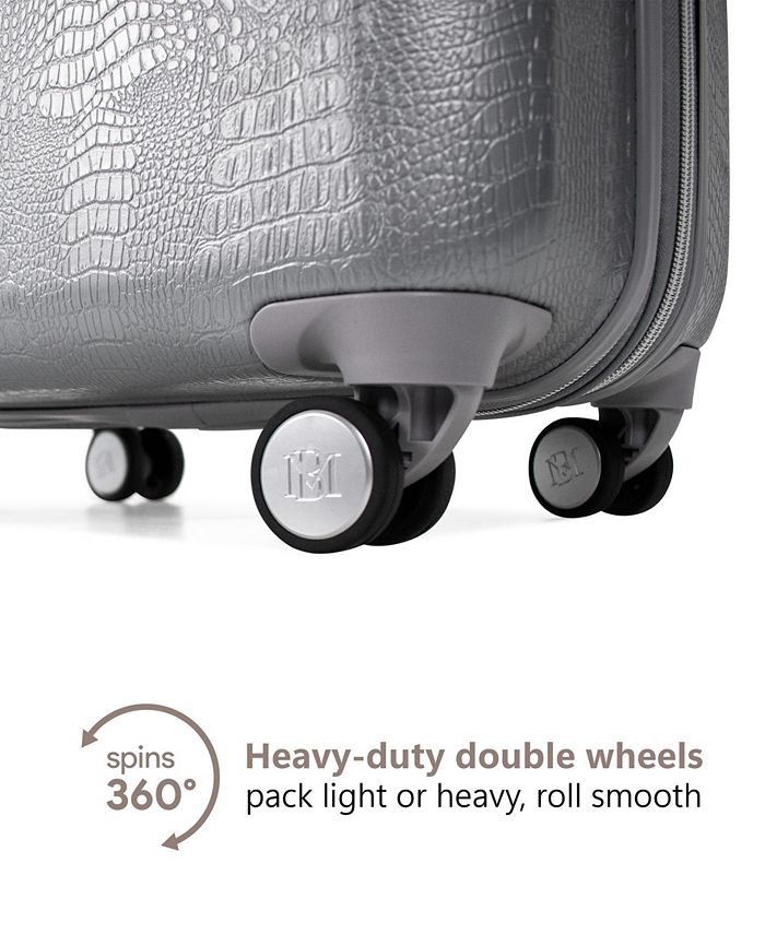 Snakeskin 3 Piece Expandable Classy Luggage Set
