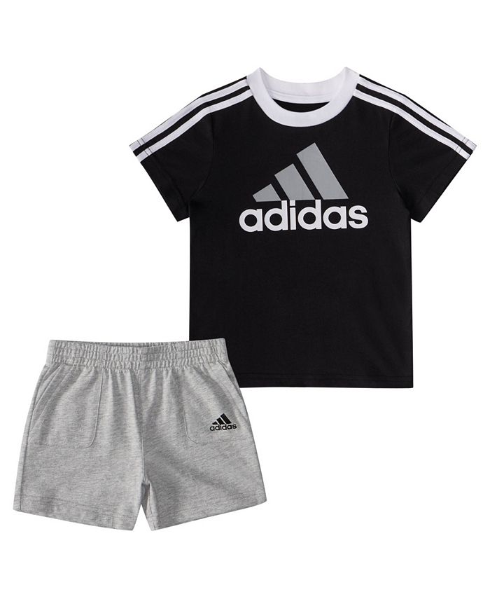 adidas Baby Boys French Terry Shorts and T-shirt, 2 Piece Set - Macy's