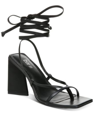 macy's black high heels