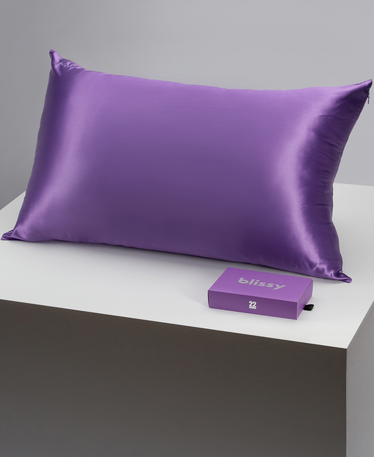 Shop Blissy 22-momme Silk Pillowcase, King In Orchid
