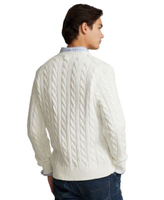 Men's Cable-Knit Cotton Sweater