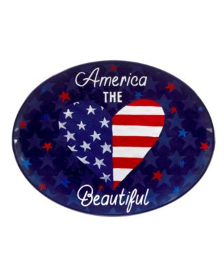 Stars and Stripes Melamine Platter Set, 2 Piece