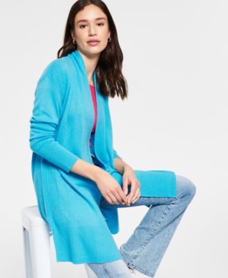 Charter Club - 100% Cashmere Long Sleeve Mixed Stitch Sweater