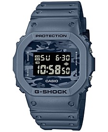 Men's Digital Blue Resin Strap Watch 43mm DW5600CA-2