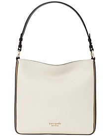 Hudson Colorblocked Pebbled Leather Hobo